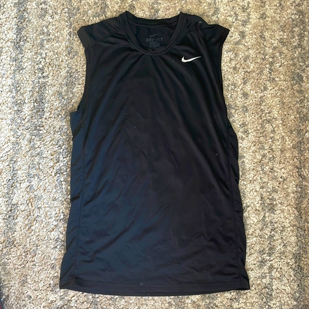 Black Nike Muscle Sportswear Tank Top